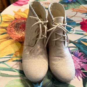Maurices Chukka Beige Lace-Up Boots